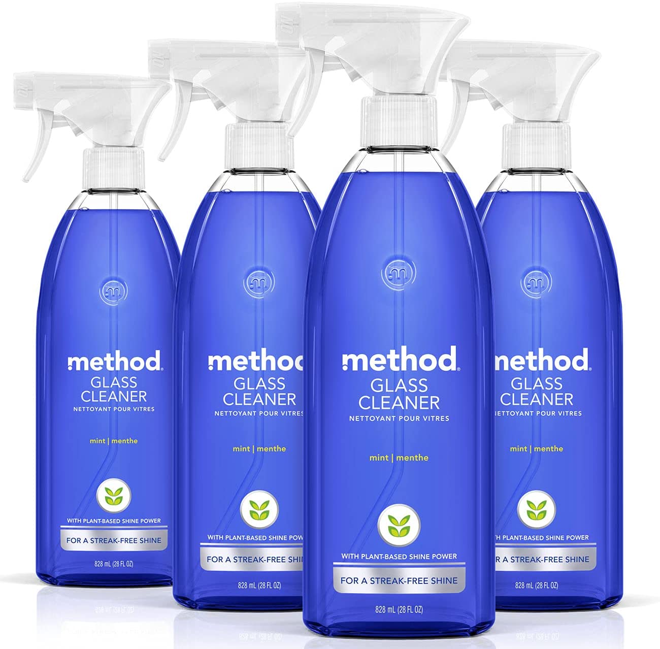 4Pack 28Oz Method Glass Cleaner (Mint)