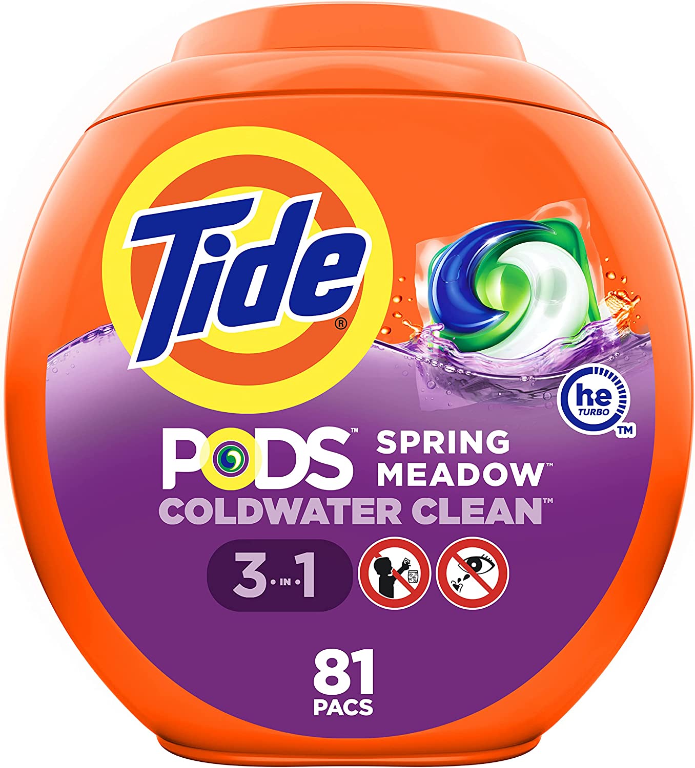 81-Count Tide Pods Laundry Detergent Pacs (Spring Meadow) $14 w/ S&S + Free Shipping w/ Prime or on orders over $25