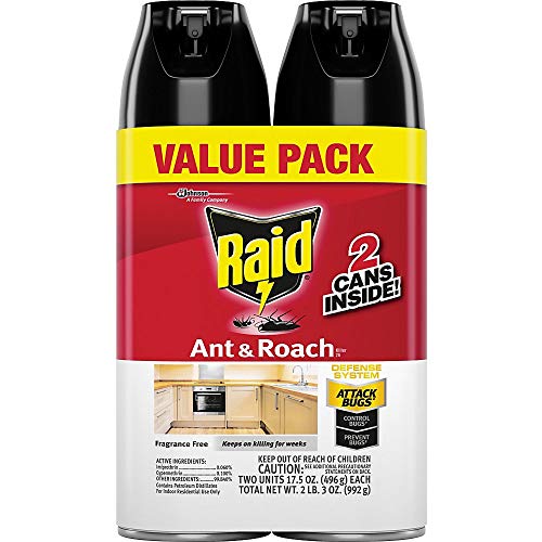 2-Count 17.5-Oz Raid Ant & Roach Killer (Fragrance-Free) $5.65 w/ S&S + Free Shipping w/ Prime or on orders over $25