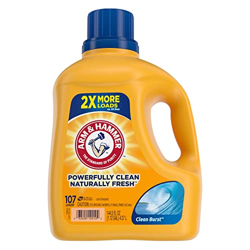 144.5-Oz Arm & Hammer Liquid Laundry Detergent (Clean Burst) $5.89 w/ S&S + Free Shipping w/ Prime or on orders over $25