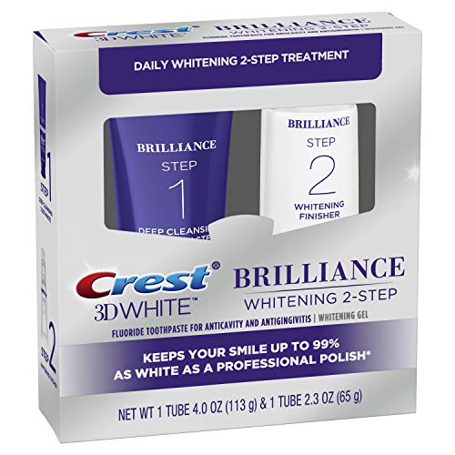 Crest 3D White Brilliance 2 Step Kit $11 w/ S&S + Free Shipping w/ Prime or on orders over $25