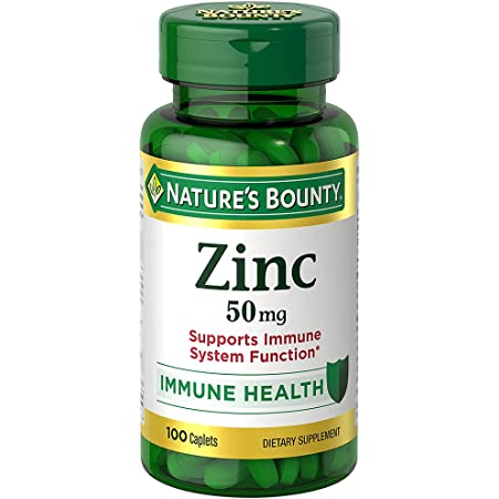 100-Count 50 mg Nature's Bounty Zinc Caplets $2.42 w/ S&S + Free Shipping w/ Prime or on orders over $25
