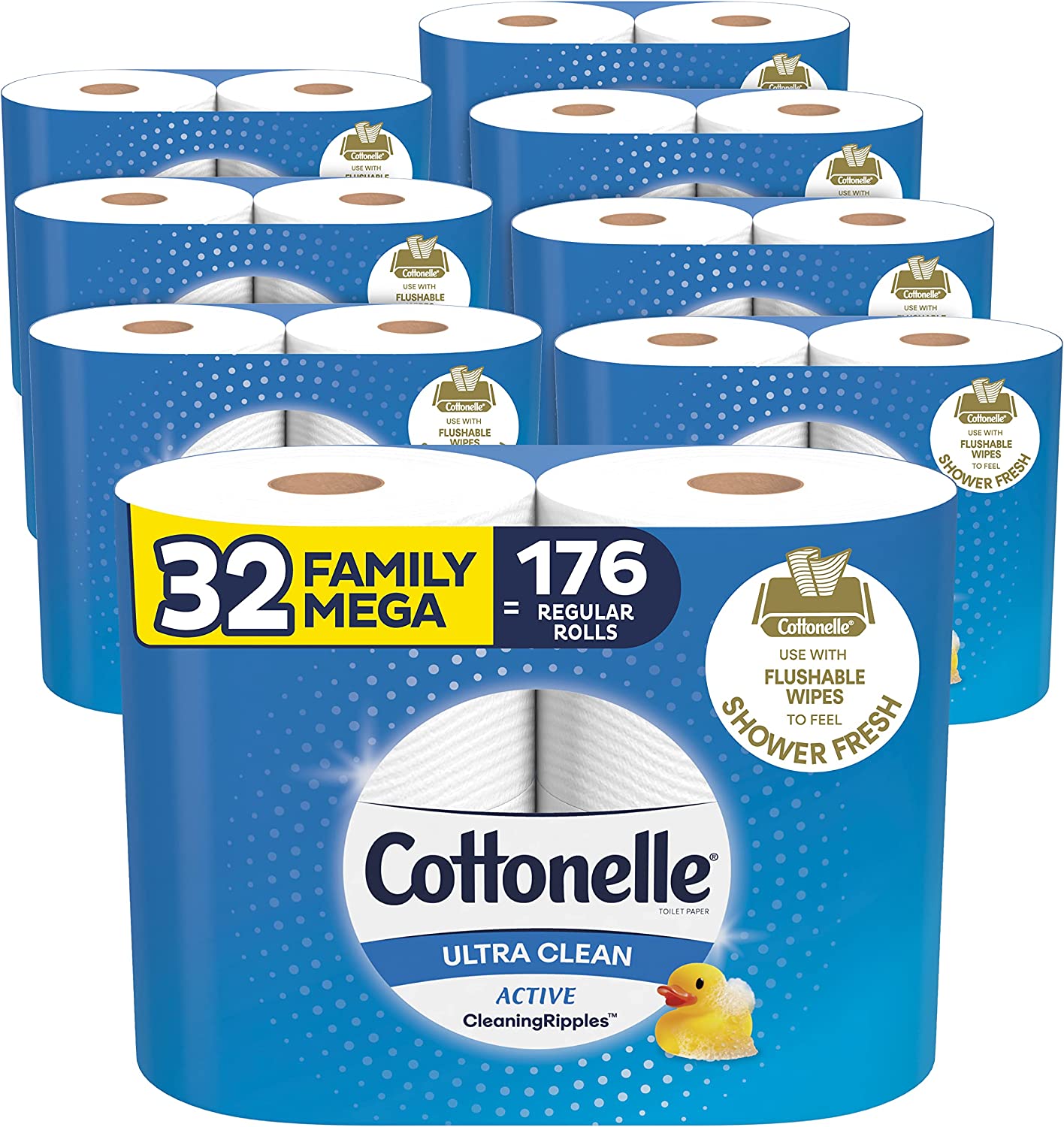 32-Count Cottonelle Ultra Clean Family Mega Rolls Toilet Paper $26.09 w/ S&S + Free Shipping w/ Prime or on orders over $25