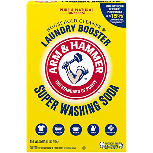 55-Oz Arm & Hammer Super Washing Soda Detergent Booster & Household Cleaner $4 w/ S&S + Free Shipping w/ Prime or on orders over $25