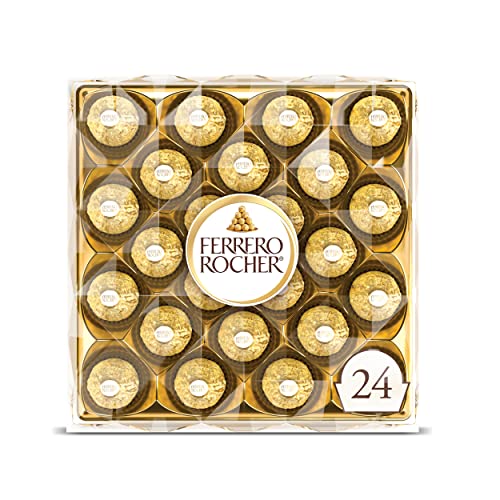 24-Count Ferrero Rocher Hazelnut Milk Chocolate Candy Gift Box $6.85 w/ S&S + Free Shipping w/ Prime or on orders over $25