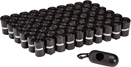 900-Count Amazon Basics Dog Poop Bags w/ Dispenser/Leash Clip (Black, Unscented) $13.69 w/ S&S + Free Shipping w/ Prime or on orders over $25