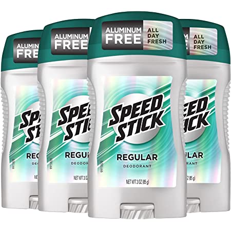 4-Pack 3-Oz Speed Stick Men's Deodorant (Regular) $5.36 w/ S&S + Free Shipping w/ Prime or on orders over $25