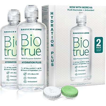 2-Pack 10-Oz Bausch + Lomb Biotrue Hydration Plus Contact Lens Solution w/ Lens Case $10 w/ S&S + Free Shipping w/ Prime or on orders over $25
