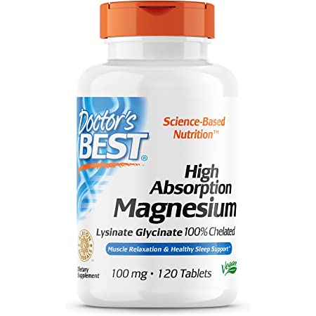 120-Count Doctor's Best High Absorption 100mg Magnesium Glycinate Lysinate Tablets $5.78 w/ S&S + Free Shipping w/ Prime or on orders over $25