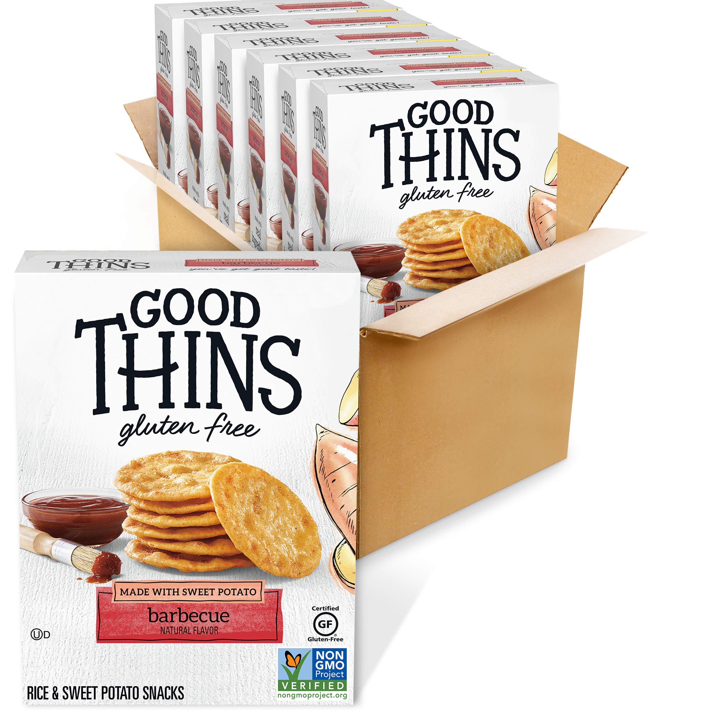 6-Pack 3.5-Oz Good Thins Crackers (Barbecue) $14.10 w/ S&S + Free Shipping w/ Prime or on orders over $25