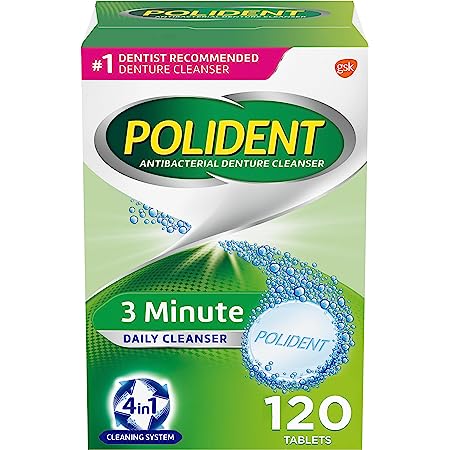 120-Count Polident 3-Minute Antibacterial Denture Cleanser (Mint) $3.67 w/ S&S + Free Shipping w/ Prime or on orders over $25