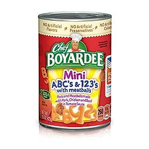 4-Pack 15-Oz Chef Boyardee Mini ABC's and 123's w/ Meatballs $4.07 w/ S&S + Free Shipping w/ Prime or on orders over $25