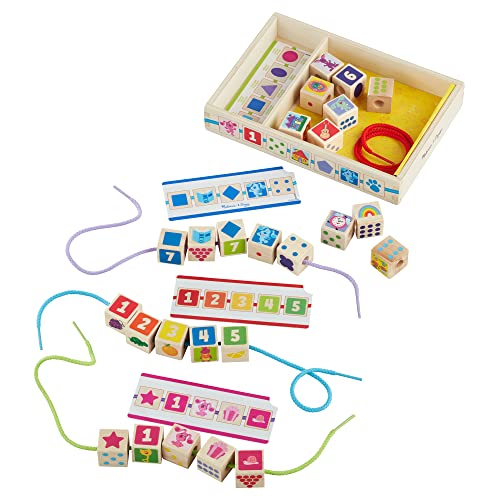 33-Piece Melissa & Doug Blue's Clues & You! Wooden Lacing Beads Set w/ Storage Case $8.22 + Free Shipping w/ Prime or on orders over $25