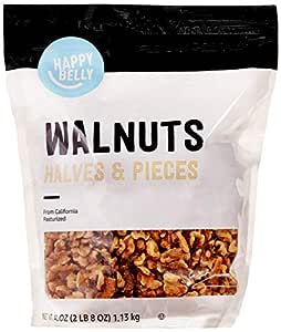 40-Oz Happy Belly California Walnuts (Halves and Pieces) $9.10 w/ S&S + Free Shipping w/ Prime or on orders over $35