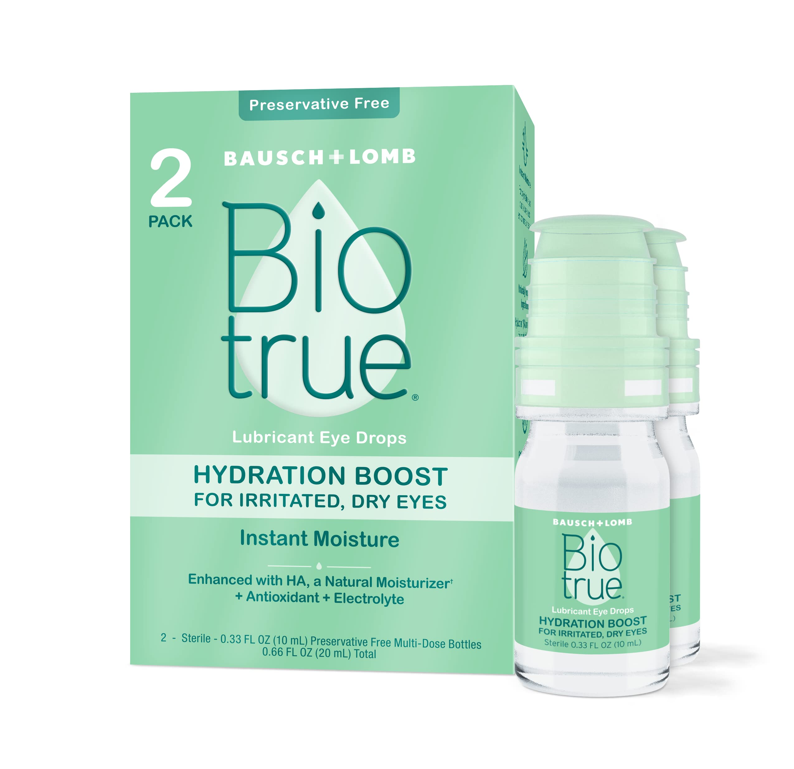 2-Pack 0.33-Oz Bausch + Lomb Biotrue Hydration Boost Eye Drops $10.11 w/ S&S + Free Shipping w/ Prime or on orders over $35
