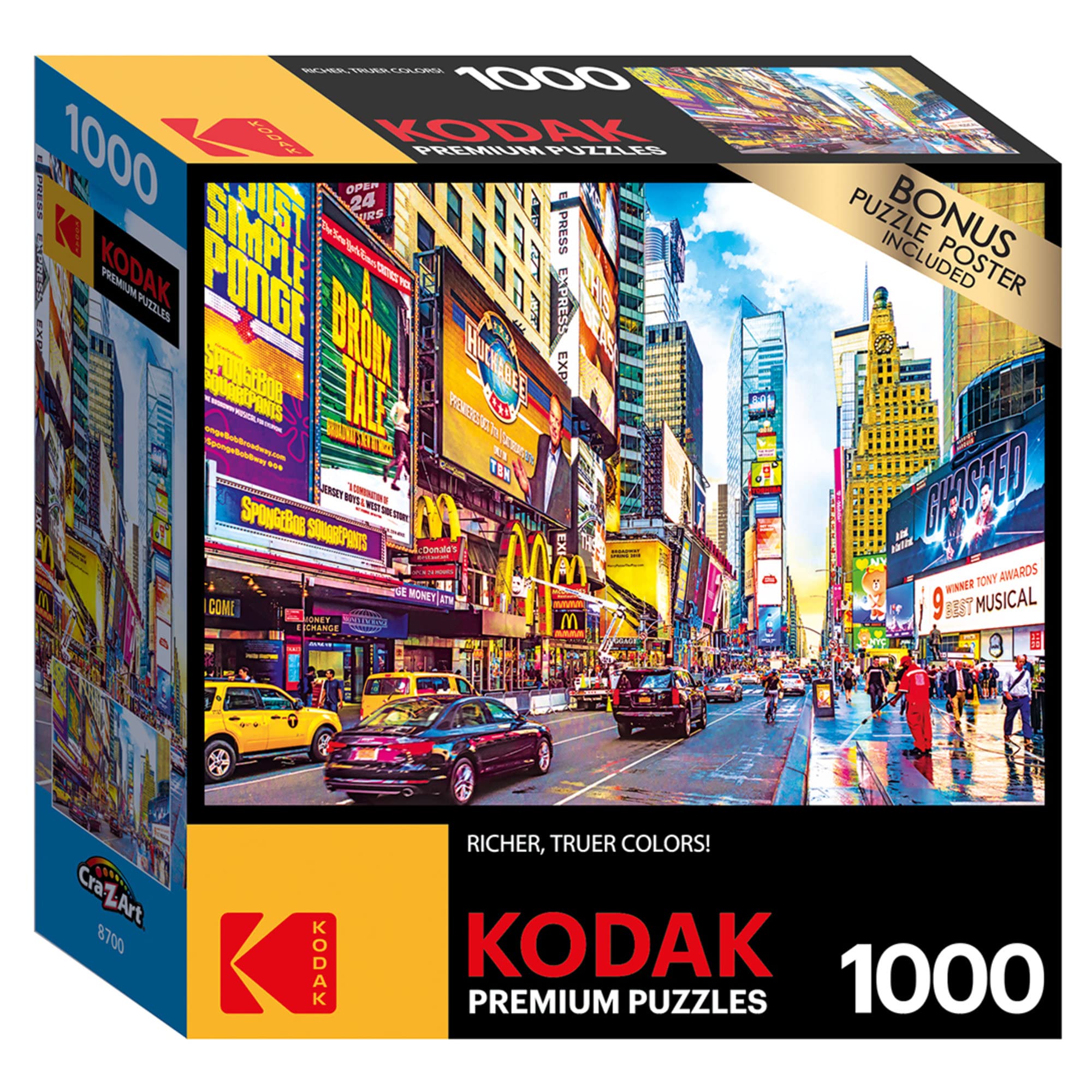 1000-Piece 20” x 27” Cra-Z-Art Kodak Times Square Jigsaw Puzzle $5.92 + Free Shipping w/ Prime or on orders over $35