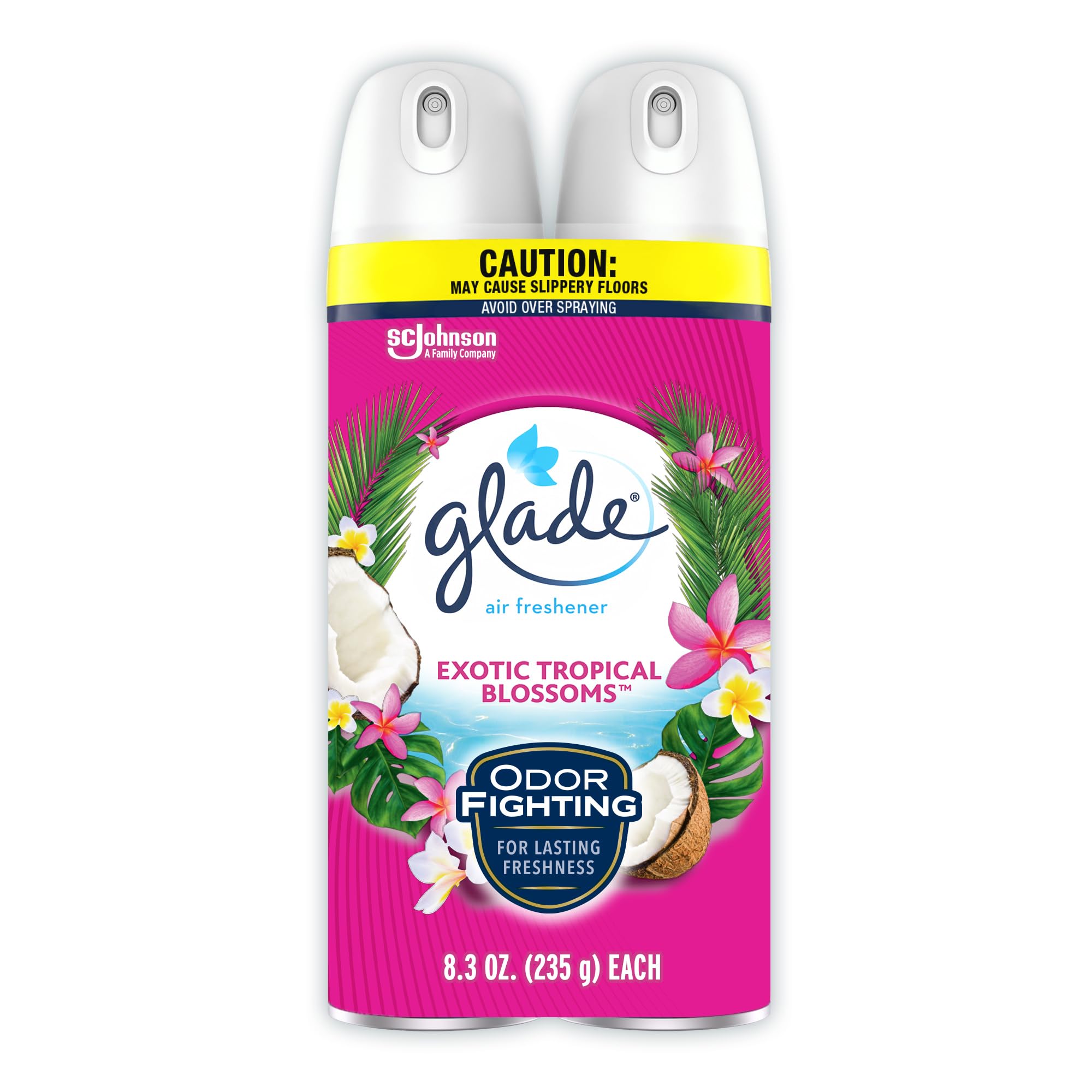 2-Pack 8.3-Oz Glade Air Freshener Spray (Exotic Tropical Blossoms) $4.09 w/ S&S + Free Shipping w/ Prime or on orders over $35