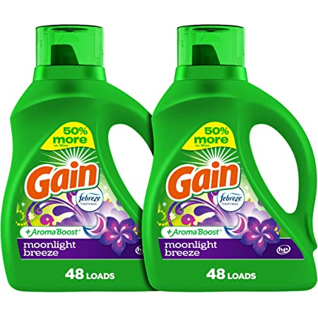 2-Pack 65-Oz Gain + Aroma Boost Liquid Laundry Detergent (Moonlight Breeze) $11.74 w/ S&S + Free Shipping w/ Prime or on orders over $35