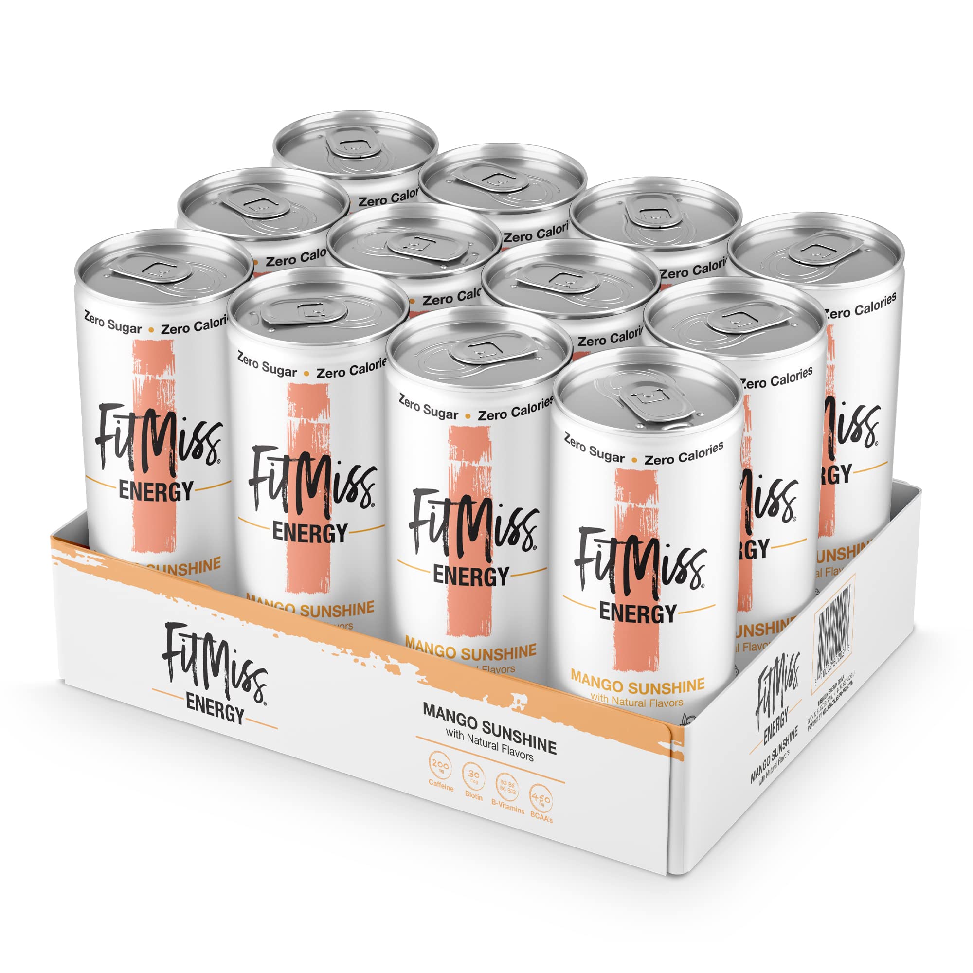 12-Pack 12-Oz MusclePharm FitMiss Sugar Free Energy Drink (Mango) $8.87 + Free Shipping w/ Prime or on orders over $35