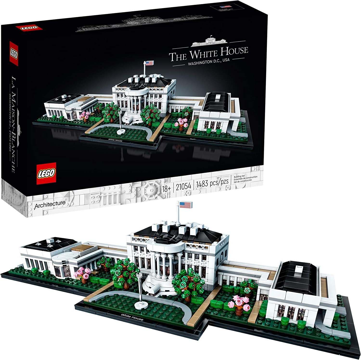 1,483-Piece LEGO Architecture Collection: The White House $77 + Free Shipping