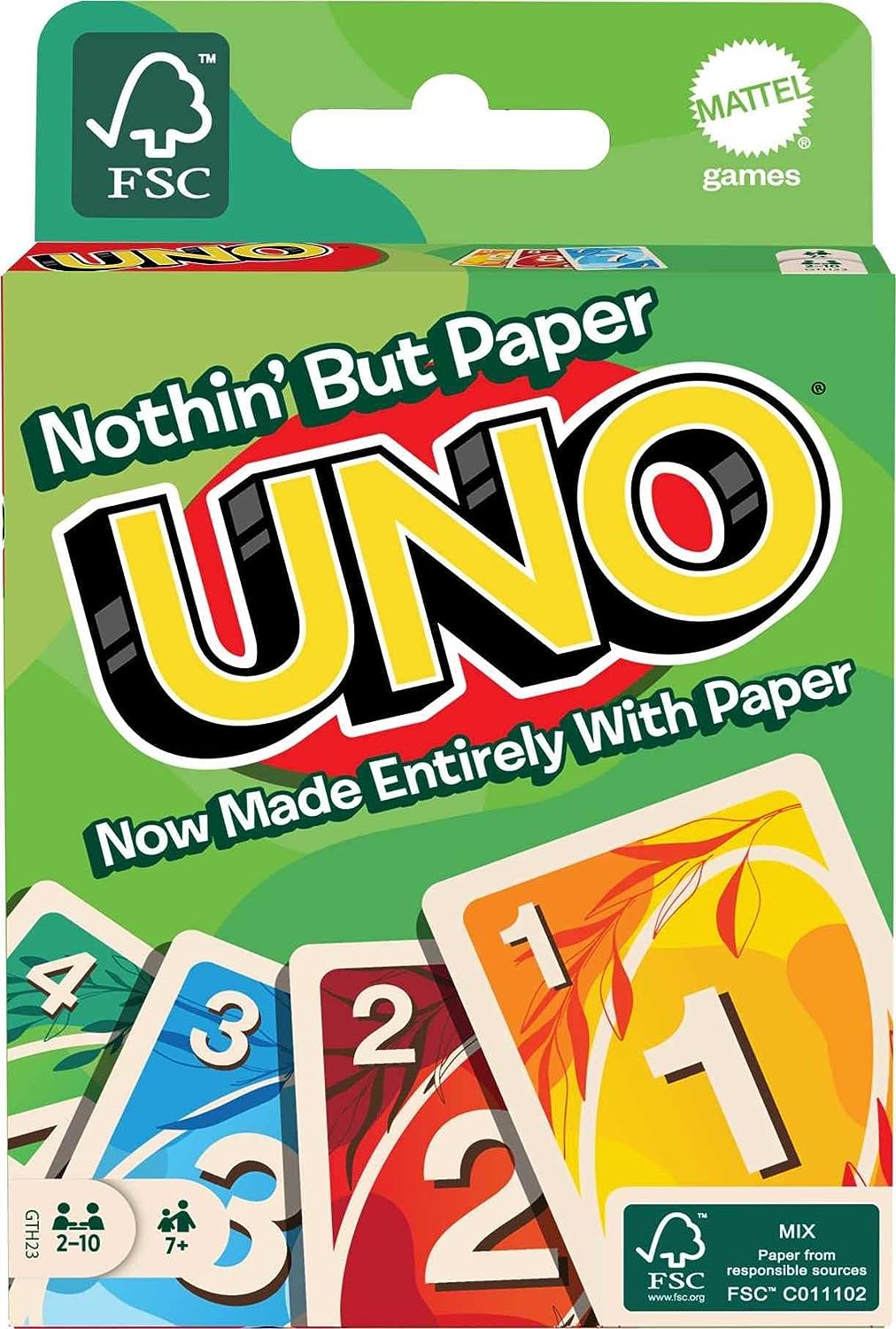 UNO Nothin' But Paper Card Game $3.72 + Free Shipping w/ Prime or on orders over $35