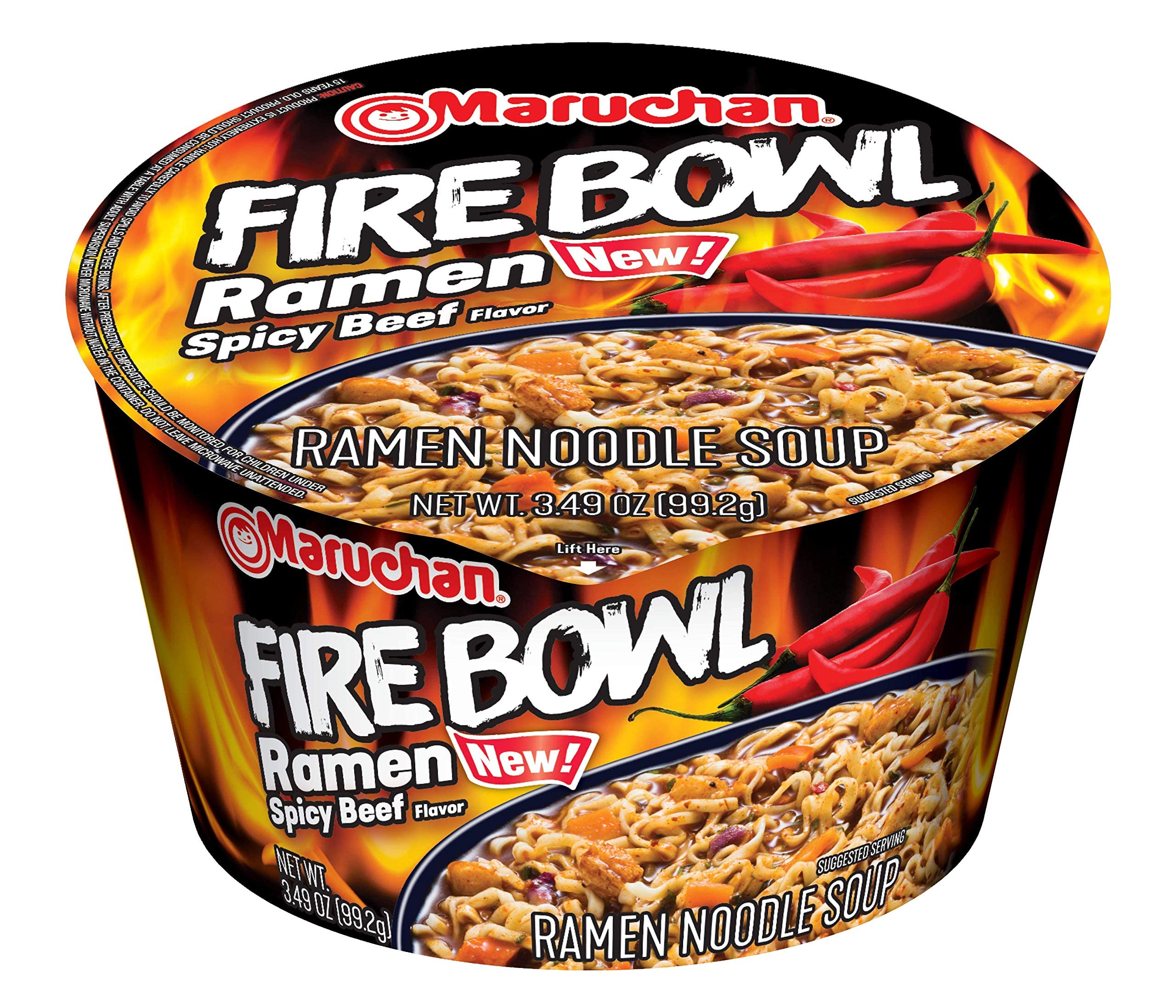 6-Pack 3.49-Oz Maruchan Fire Bowl Ramen (Spicy Beef) $4.32 + Free Shipping w/ Prime or on orders over $35