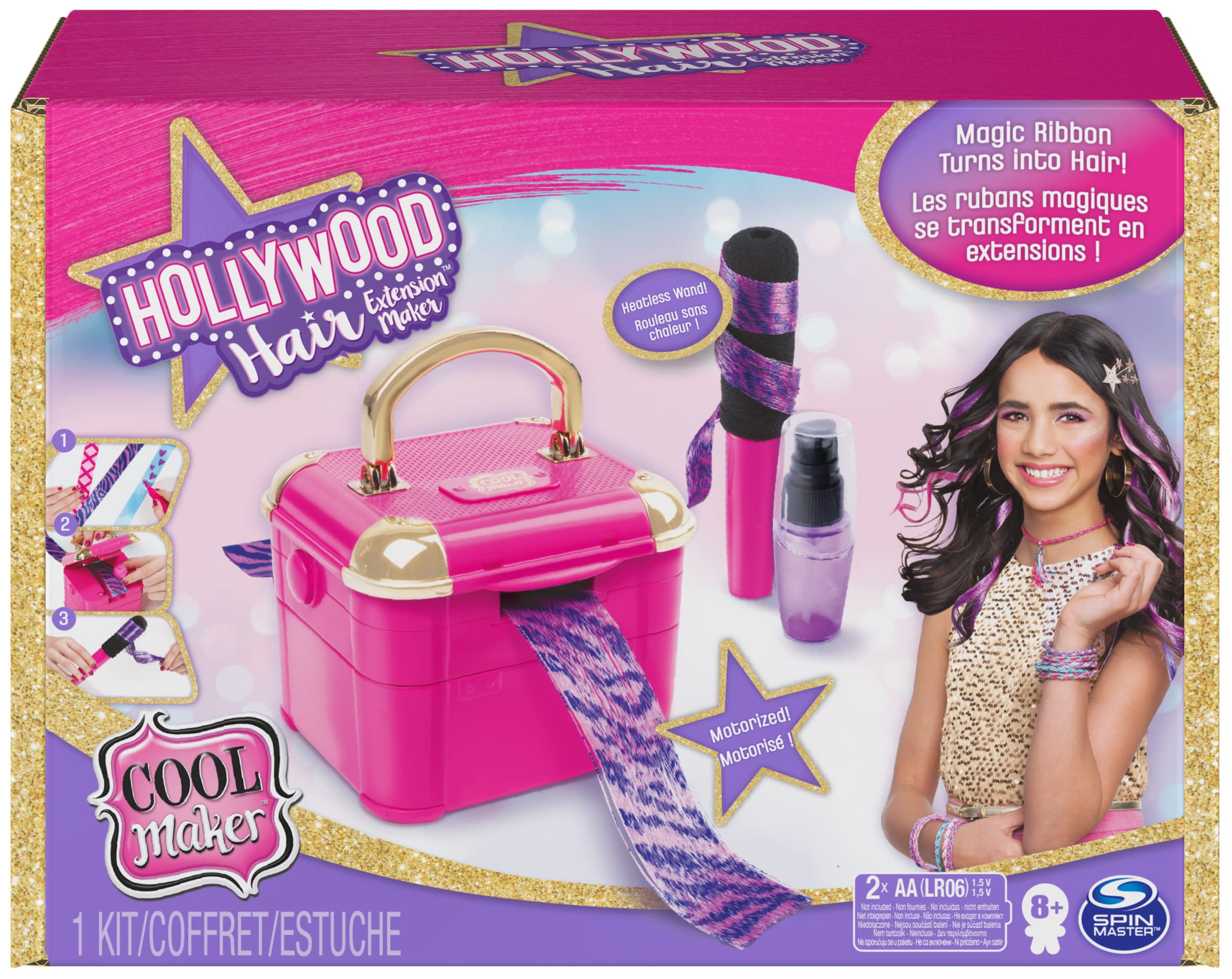 Cool Maker Hollywood Hair Extension Maker w/ 18 Customizable Extensions & Accessories $5.55 + Free Shipping w/ Prime or on orders over $35