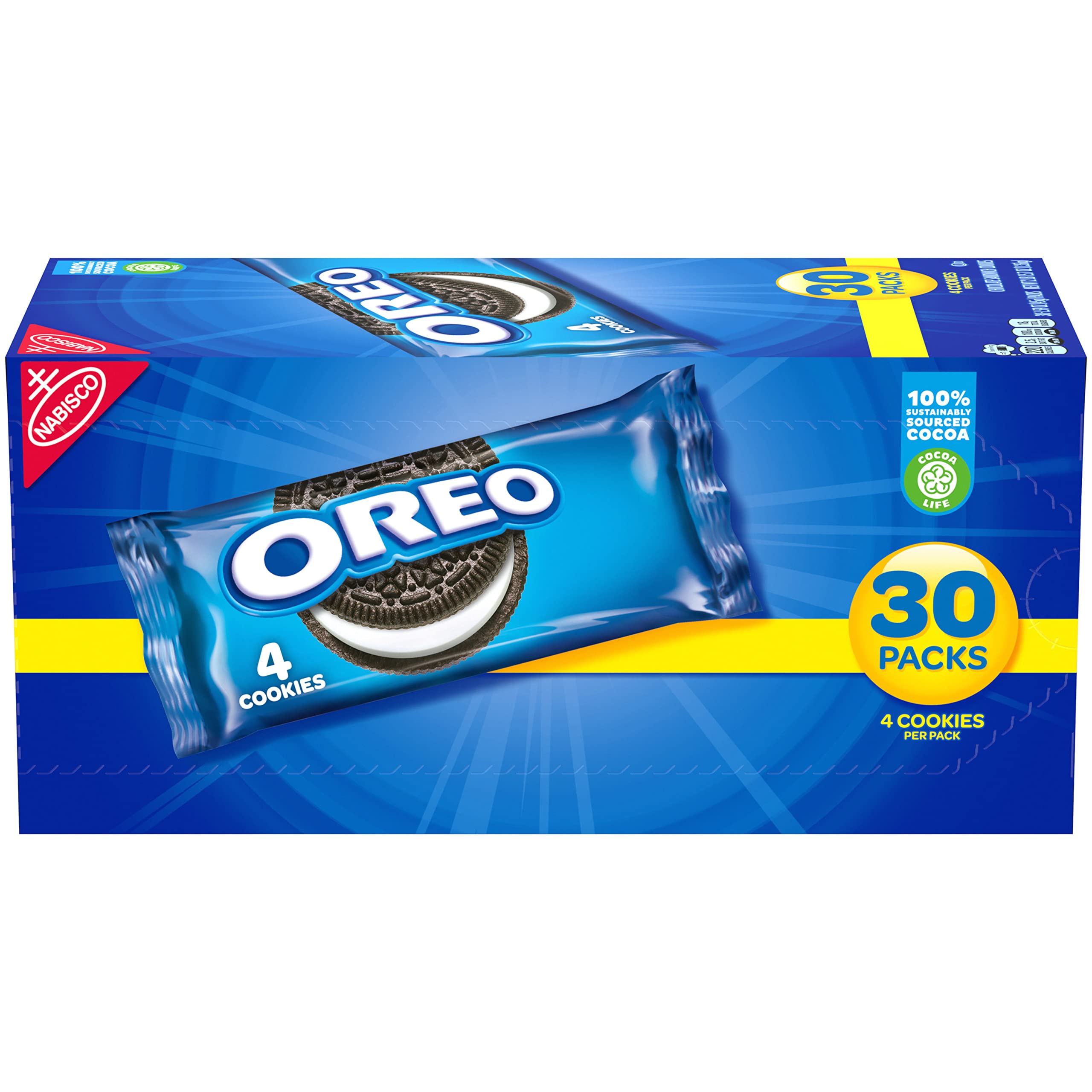 30-Pack 1.59-Oz OREO Chocolate Sandwich Cookies Snack Packs $10.50 + Free Shipping w/ Prime or on orders over $35