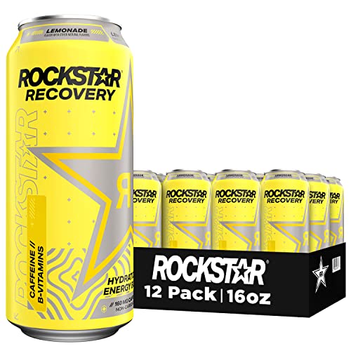 12-Pack 16-Oz Rockstar Energy Drink (Lemonade) $14.14 w/ S&S + Free Shipping w/ Prime or on orders over $35