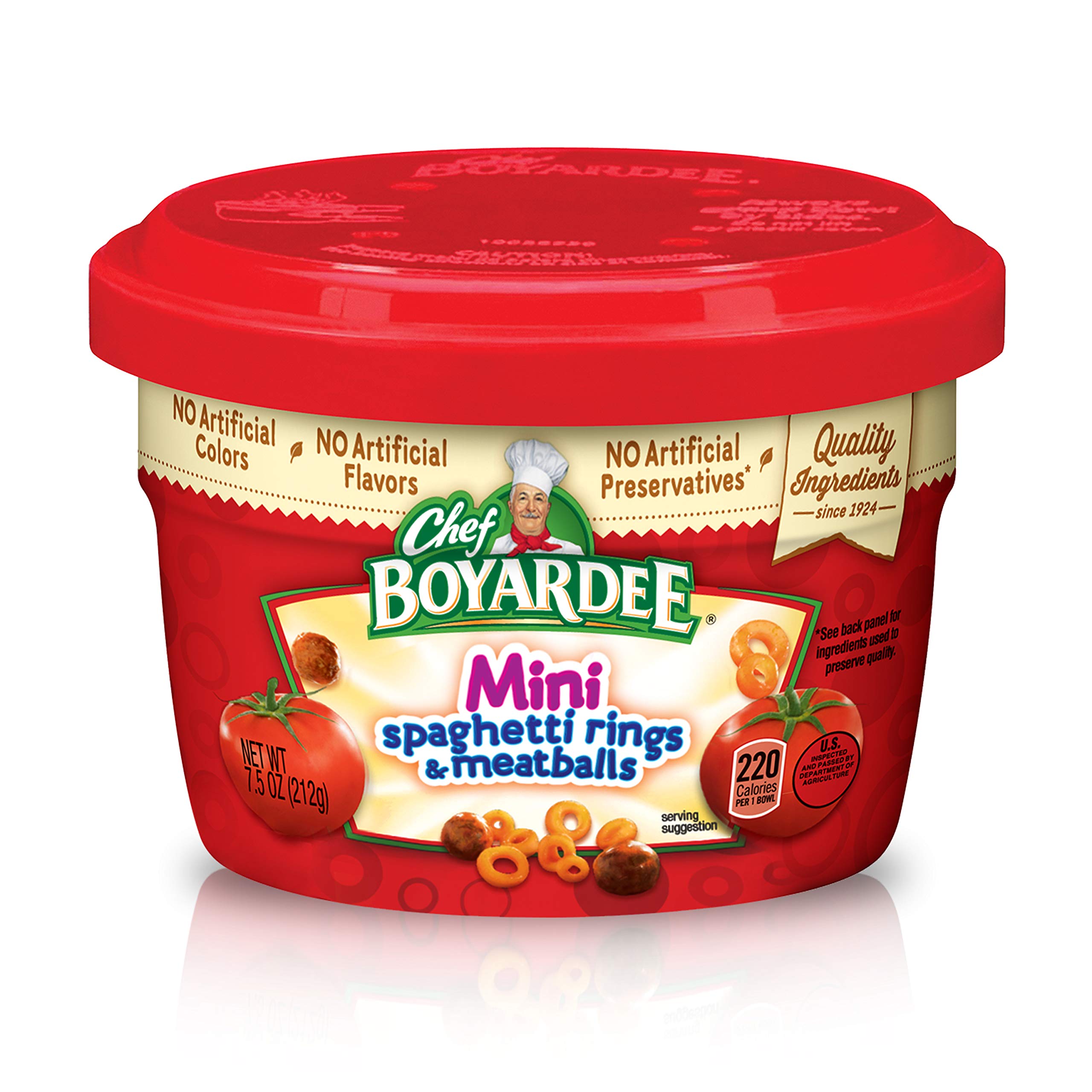 12-Pack 7.5-Oz Chef Boyardee Mini Spaghetti Rings & Meatballs Microwavable Bowls $9.42 w/ S&S + Free Shipping w/ Prime or on orders over $35