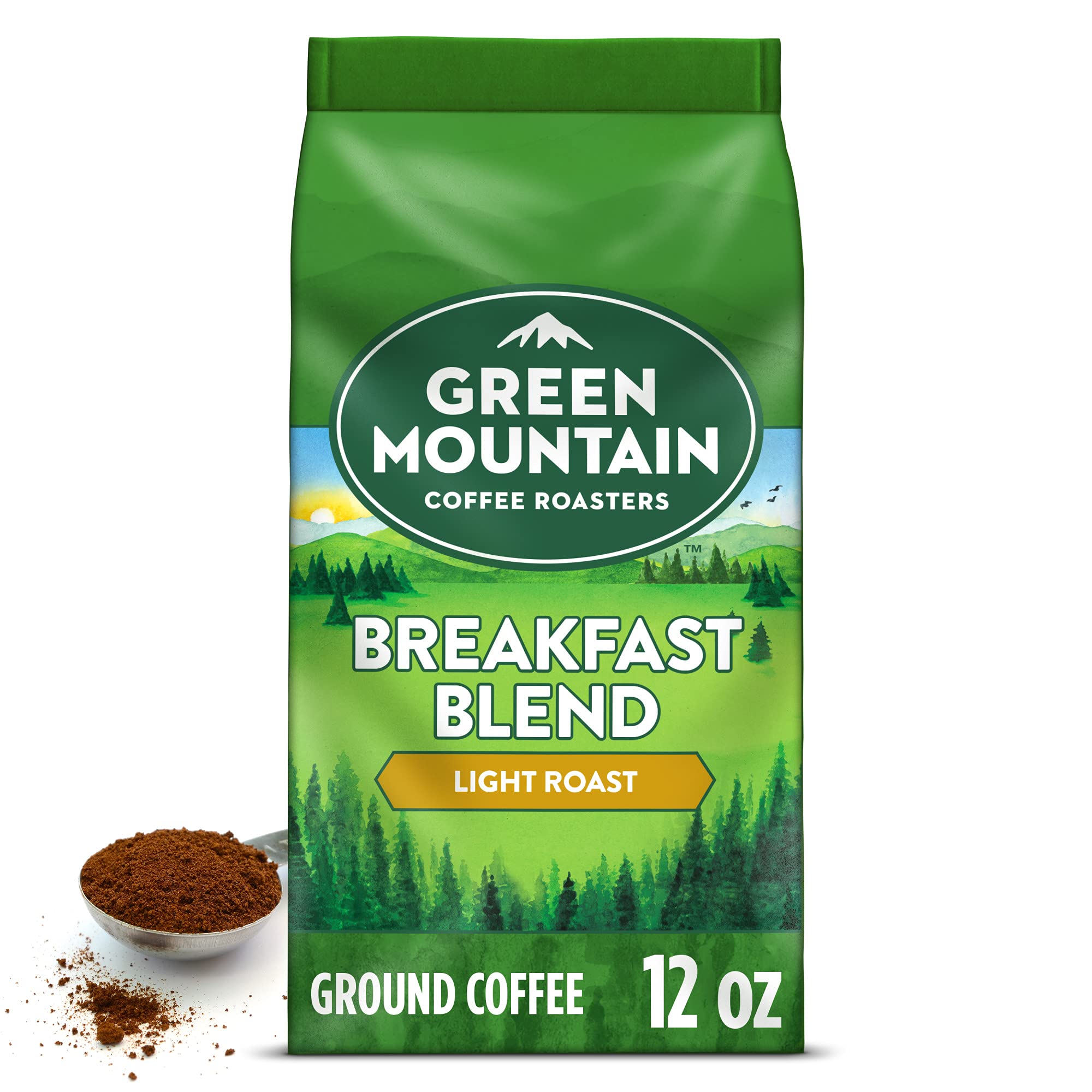 12-Oz Green Mountain Ground Coffee Breakfast Blend Light Roast $3.57, Dark Roast $3.60 w/ S&S + Free Shipping w/ Prime or on orders over $35