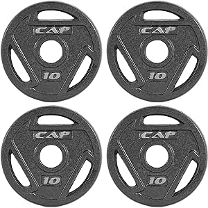 4-Pack 10-Lb Cap 2" Olympic Grip Weight Plate Set $40.90 + Free Shipping