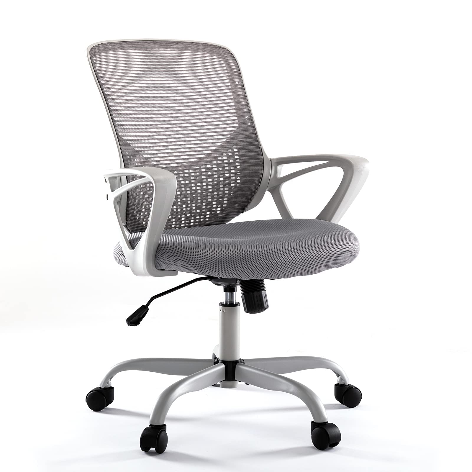 Smug Home Office Ergonomic Computer Desk Mesh Chair Adjustable Swivels w/ Armrest (Grey) $40.21 + Free Shipping