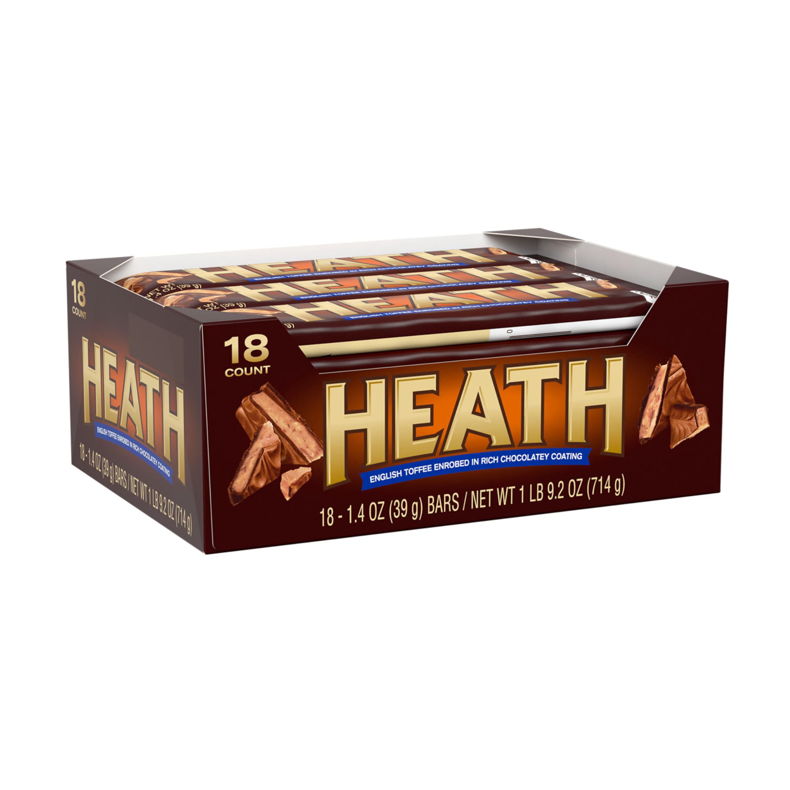 18-Count 1.4-Oz HEATH Milk Chocolate English Toffee Full Size Candy Bars $13.67 + Free Shipping w/ Prime or on orders over $35