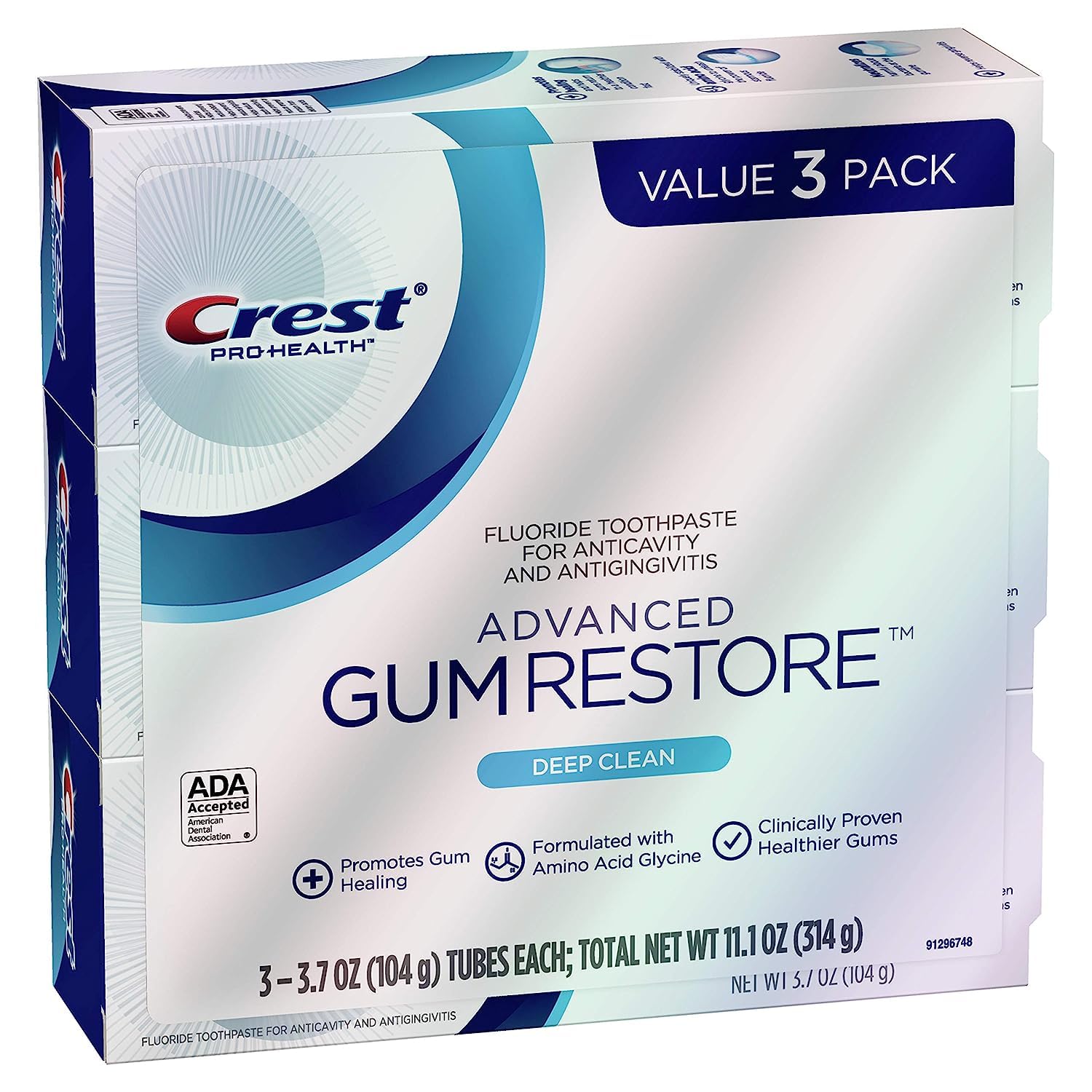 3-Pack 3.7-Oz Crest Pro-Health Advanced Gum Restore Deep Clean Toothpaste $11 + Free Shipping w/ Prime or on orders over $35