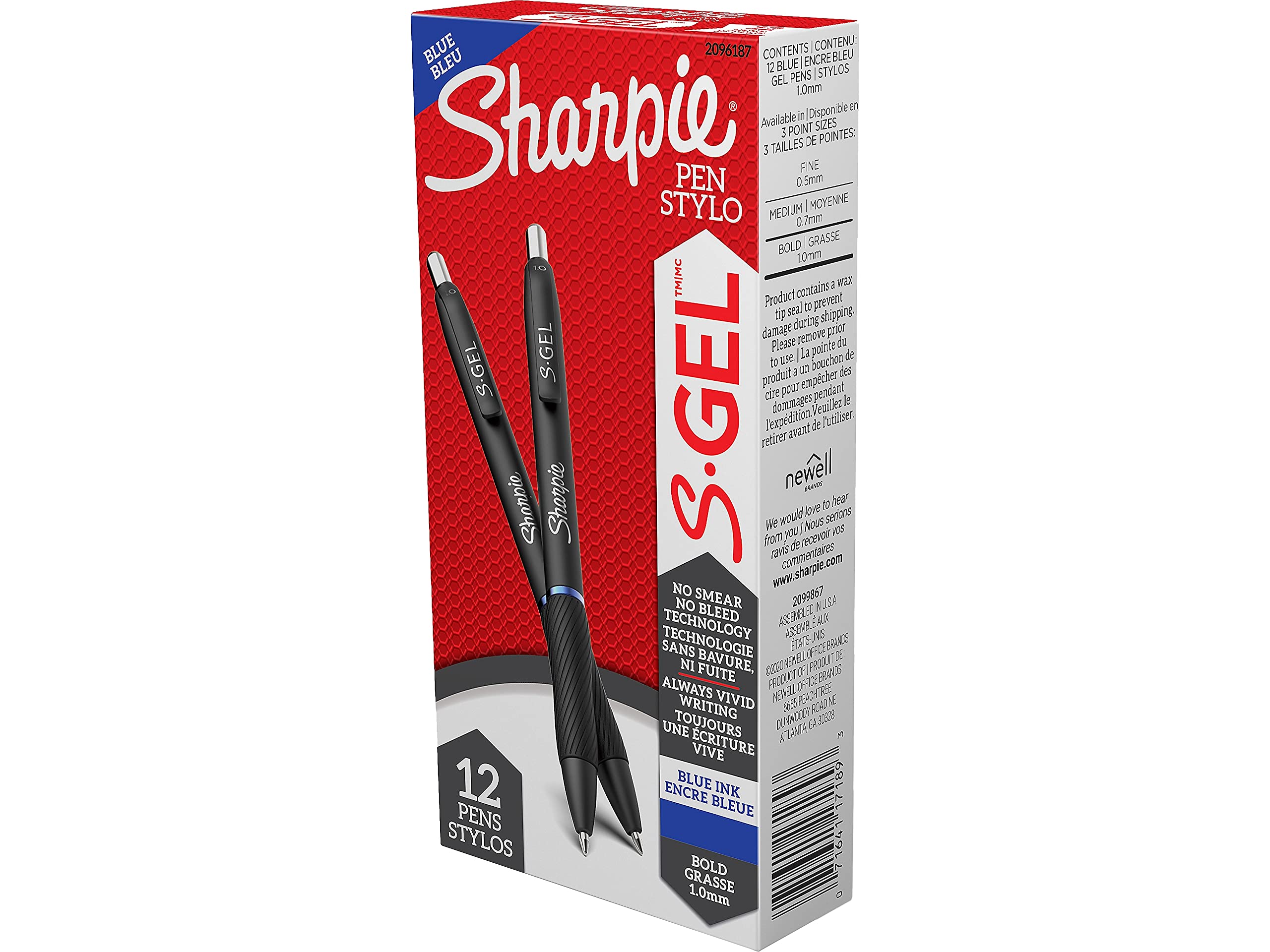 12-Count 1.0mm Sharpie S-Gel Bold Point Pens (Blue Ink) $7.77 w/ S&S + Free Shipping w/ Prime or on orders over $35