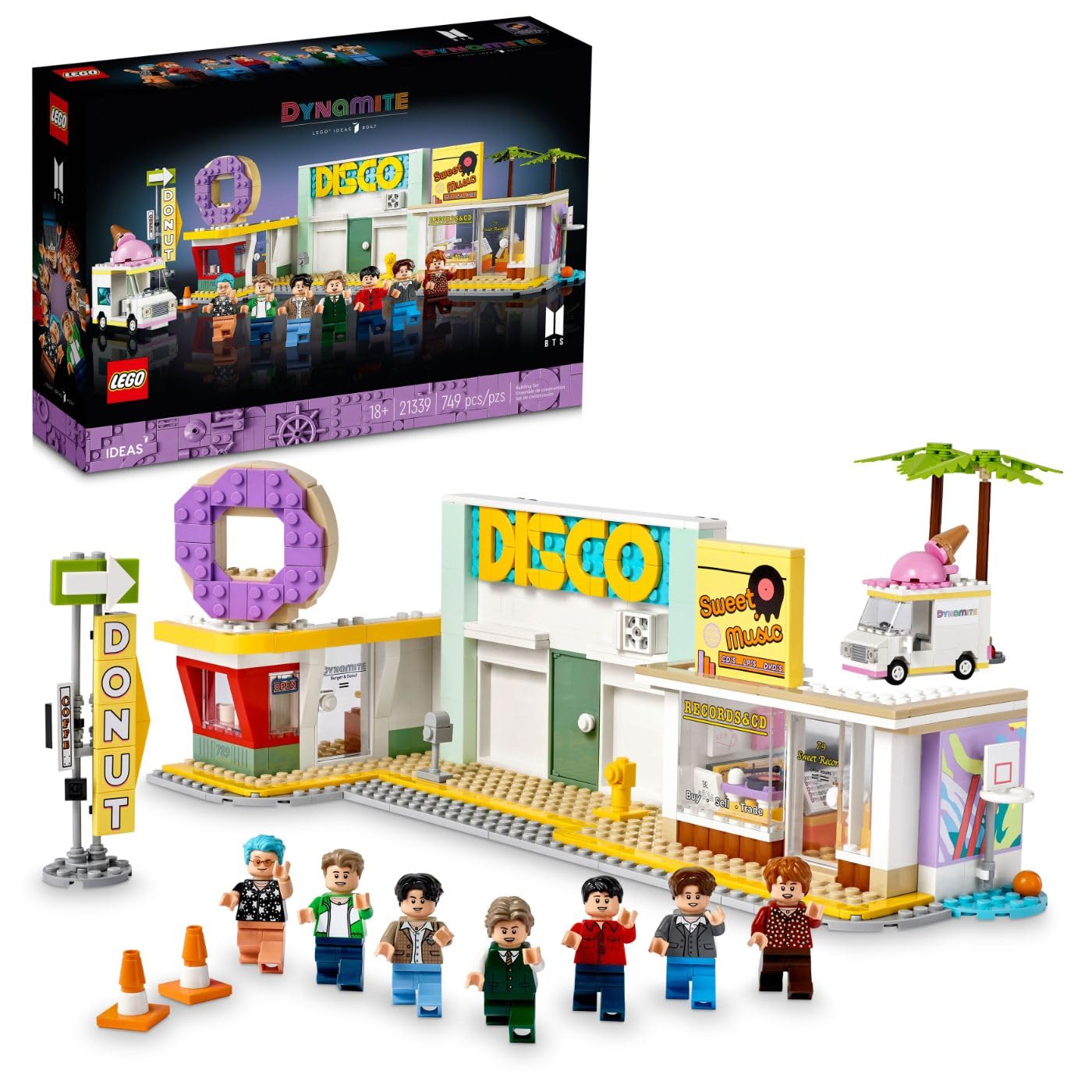 749-Piece LEGO Ideas BTS Dynamite w/ 7 Minifigures (21339) $50 + Free Shipping