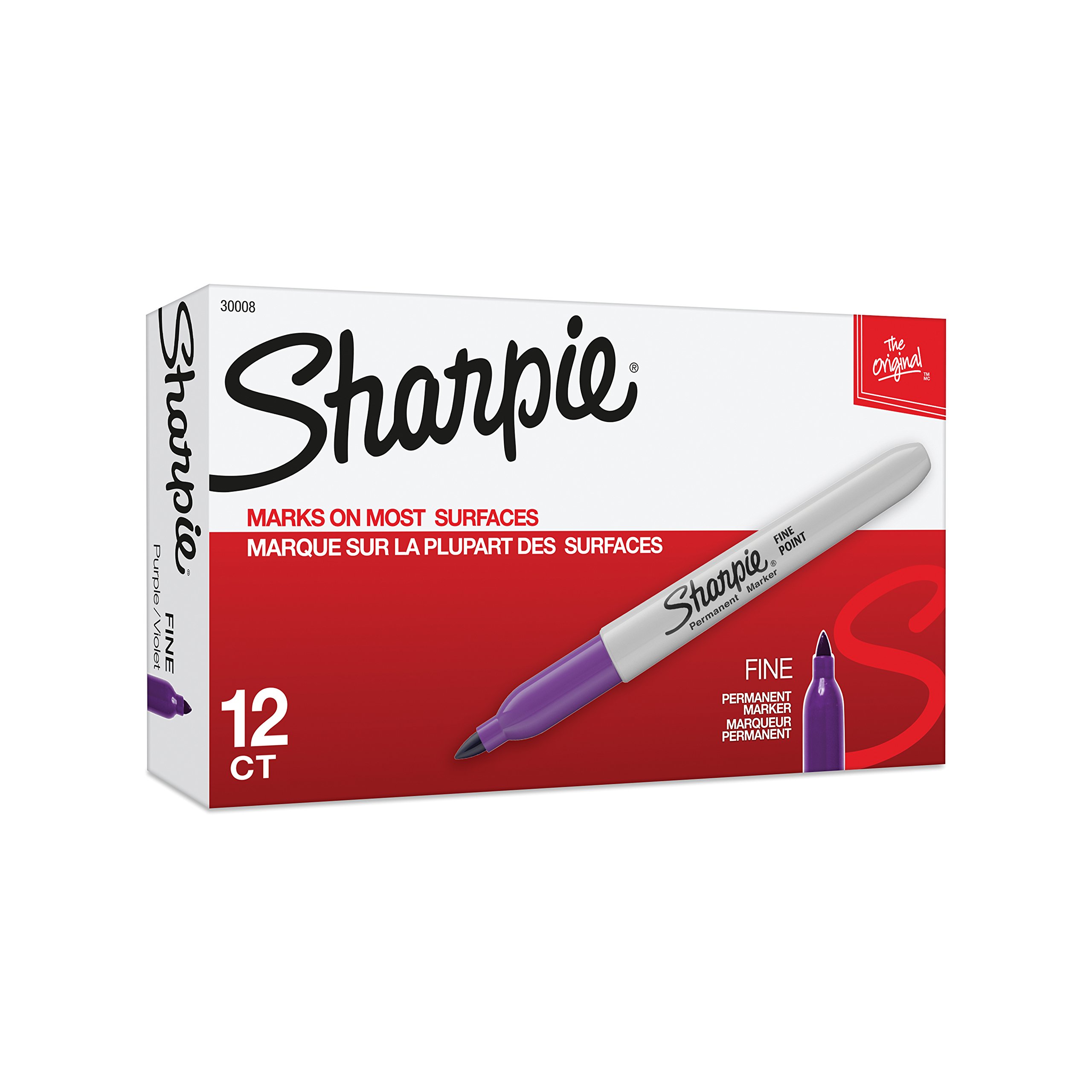 12-Count Sharpie Fine Point Permanent Marker (Purple) $6.07 w/ S&S + Free Shipping w/ Prime or on orders over $35