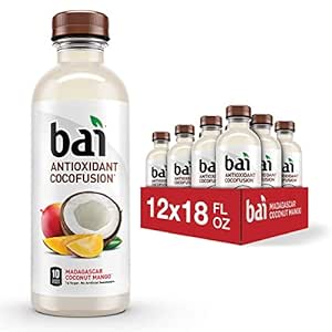 12-Pack 18-Oz Bai Antioxidant Infused Water (Madagascar Coconut Mango) $11.40 w/ S&S + Free Shipping w/ Prime or on orders over $35
