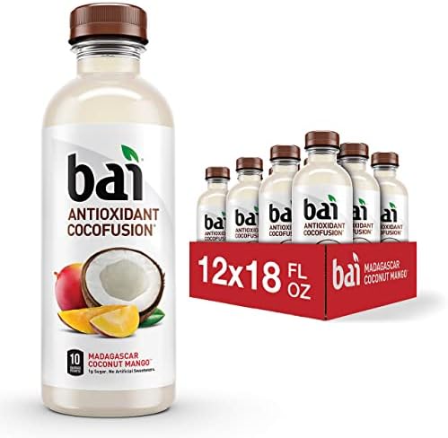 12-Pack 18-Oz Bai Antioxidant Infused Water (Madagascar Coconut Mango) $11.40 w/ S&S + Free Shipping w/ Prime or on orders over $35