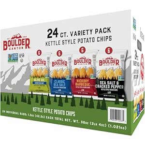 24-Count 1.5-Oz Boulder Canyon Kettle Potato Chips (Variety) $11 + Free Shipping w/ Prime or on orders over $35