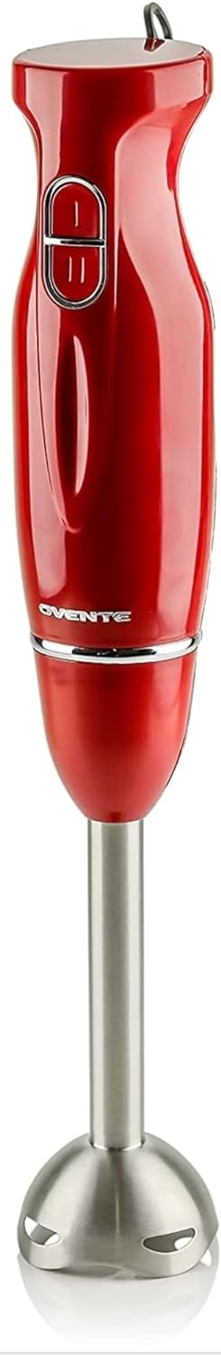 300-Watt Ovente Electric Immersion Hand Blender (Red) $11.69 + Free Shipping w/ Prime or on orders over $35