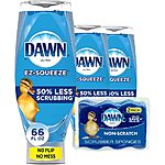 3-Count 22-Oz Dawn Ultra EZ-Squeeze Dishwashing Soap + 2x Scrub Sponges $13