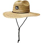 Men's Quiksilver Pierside Lifeguard Beach Sun Straw Hat (Natural/Black) $14 + Free Shipping w/ Prime or on orders over $25