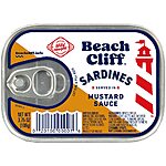 12-Pack 3.75-Oz Beach Cliff Wild Caught Sardines (Mustard Sauce) $9.41 w/ S&amp;S + Free Shipping w/ Prime or on orders over $35