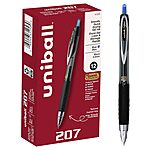 12-Count Uni-Ball 207 Gel Pens (0.5mm, Blue) $5.28 w/ S&amp;S + Free Shipping w/ Prime or on orders over $35