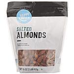 16-Oz Happy Belly California Almonds (Roasted &amp; Sea Salted) $4.30 w/ S&amp;S + Free Shipping w/ Prime or on orders over $35