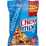 4.5-Oz Chex Mix Savory Traditional Snack Mix $1.10 w/ S&amp;S + Free Shipping w/ Prime or on orders over $35