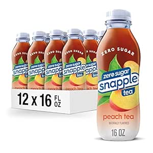 12-Pack 16-Oz Snapple Zero Sugar Peach Tea $9.48 w/ S&S + Free Shipping w/ Prime or on orders over $35
