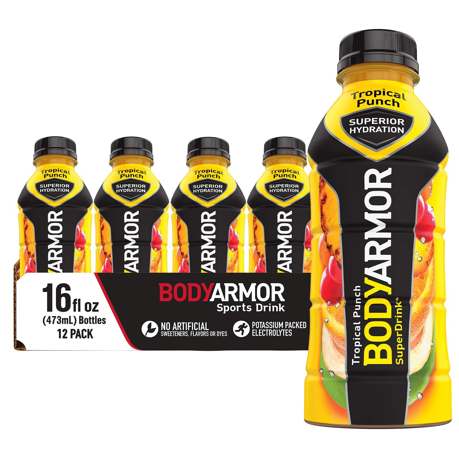 12-Pack 16-Oz BODYARMOR Sports Drink (Tropical Punch) $10.03 w/ S&S + Free Shipping w/ Prime or on orders over $35